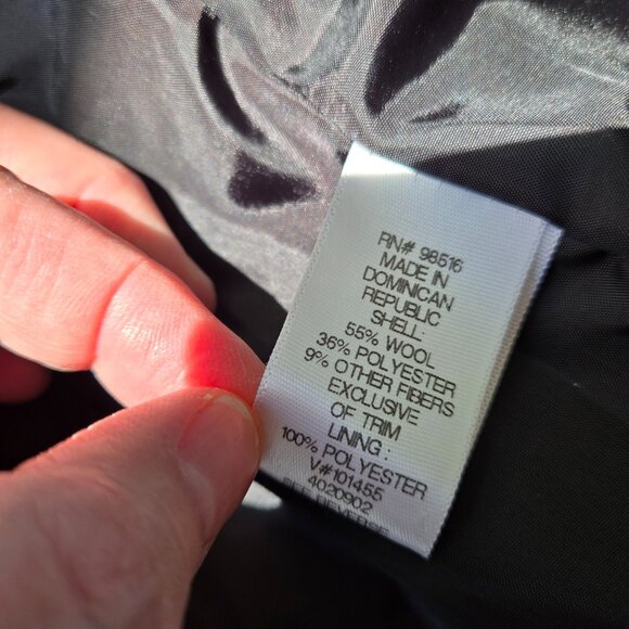 Coldwater Creek Wool Blend Pea Coat Double Breasted Womens XL - Picture 12 of 15